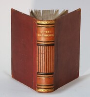 1859 Kuthen költeményei egyedi bibliofil félbőr kötésben !!