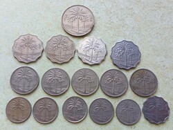 Irak 16 db különböző érme. 5,10,25,50,100 Fils. 1967-1981