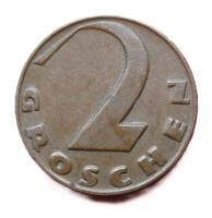 Ausztria 2 groschen 1938 (P61)