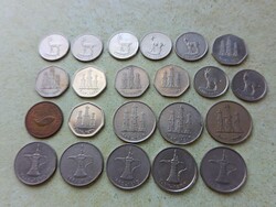 Egyesült Arab Emirátusok 22 db különböző érme. 5,25,50 Fils, 1 Dirhem, Dirham, 1982-2017.