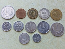 Örményország 12 különböző érme. 10,20,50 Luma, 1,3,5,10,20,50,100,200 Dram. 1994-2004