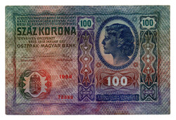 100 Korona Bankjegy 1912 gVF