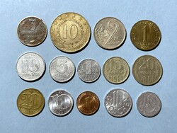 Európai érme 14 db NSZK jugoszláv CCCP csehszlovák NDK osztrák szovjet lengyel érme