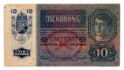 10 Korona Bankjegy 1915 gVF