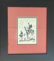 Pablo Picasso Don Quijote - litográfia