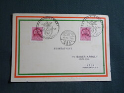 Képeslap,Irredenta,Alkalmi bélyegzés,Máramarossziget visszatért, 1940-