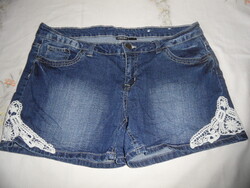 ESMARA sztrecs női csipkés farmer rövidnadrág, short ( M-es )