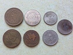 Irán, Yemen, Szaud-Arábia, Azerbajdzsán 7 db különböző érme.