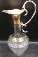 Alpaca pourer, glass, 28 cm tall. 3187b