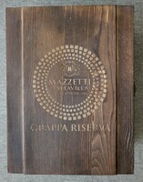 Mazzetti Grappa Riserva fadoboz fa tároló doboz