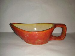 Mihály Béla art deco kerámia ikebana, váza (b)