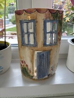 Hand made mécsessel megvilágtható fali dísz