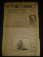 1942.12.04. Volks zeitung ( németek visszafoglalják Tebourbát, Tunéziát )
