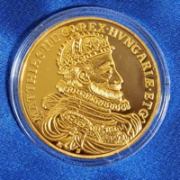 1608 II. Mátyás koronázási érem  / Magyar Aranypénzek sorozat Utánveretben UV (10)