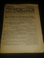 1939.11.09. Das Kleine Volksblatt  ( merényletet Adolf Hitler ellen )