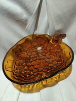 Amber glass centerpiece