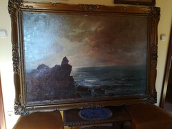 Kárpáthy Jenő-Tengerparti naplemente