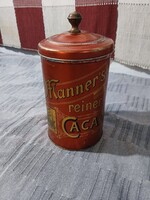 Régi fém kakaós doboz