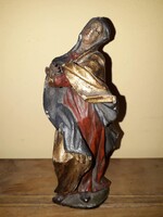 Antique Mary statue / wood carving.