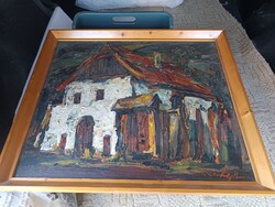 Adolf Weintrager's painting, Székely House.