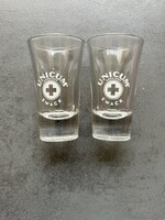 ZWACK UNICUM üveg pohár (2 db)