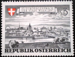 A1241 / Ausztria 1967 A 10. „Europagespräch” Bécsben bélyeg postatiszta