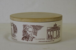 DDR vintage kerámia doboz Berlin főváros látnivalói A317