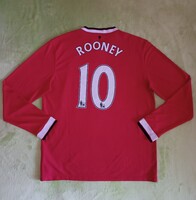 Kb új L-es vintage nike Wayne Rooney Manchester United FC (2014/15) hosszú ujjú hazai mez