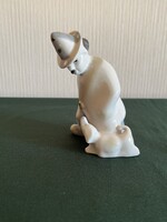 Ritka orosz Charlie Chaplin és a Kiskutya porcelán figura (P0037)