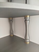 Vintage sarok polc fa