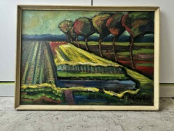 Szignózott Kosó festmény – farostlemezre festve