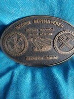 MAGYAR NÉPHADSEREG PLAKETT BRONZ
