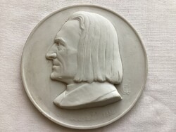 Herendi Liszt Ferenc plakett Edvi Illés György tervezte