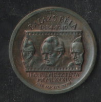 Balázs Béla 1884-1949 emlékérme.