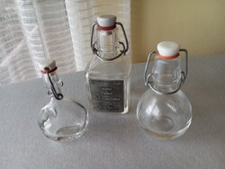 Metal Tag KEFLA Bottle + 2 Small Clip-top Bottles for Sale!