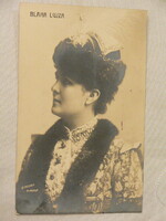 Blaha lujza photo postcard - strelisky budapest - nice, used card