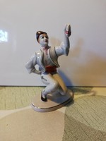 Nagyobb méretű porcelán,  néptáncos figura