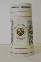 Hollóházi porcelán korsó Tatabányai szénbányák A334