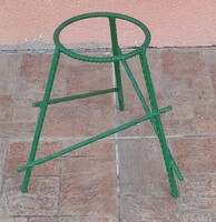 Régi retro zöld vas virágtartó