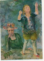 Képeslap: Bernáth Aurél festménye.