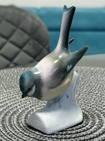 Zsolnay – Porcelán figura – Cinege – Kézzel festett – Gyűjtői darab