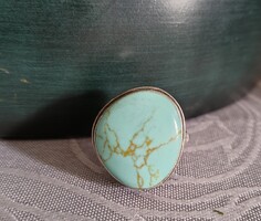 Ezüst gyűrű / türkiz