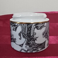 Szász Endre Hollóházi porcelán tégely alsó része, pótlásra