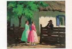 Képeslap: Nyilassy Sándor festménye.