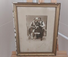Old photo, photograph 1930 34x44 cm framed