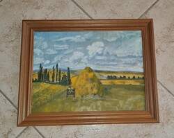Landscape Oil Painting in Frame