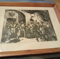 Ritka  Veszprémi rézkarc