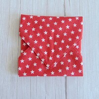 Újraszalvéta / piros - fehér csillag