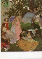 Képeslap: Szinyei Merse Pál festménye.