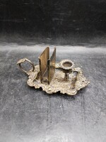 Sétáló gyertyatartó rézötvözetből, 11 x 7 cm-es nagyságú, 3358b
